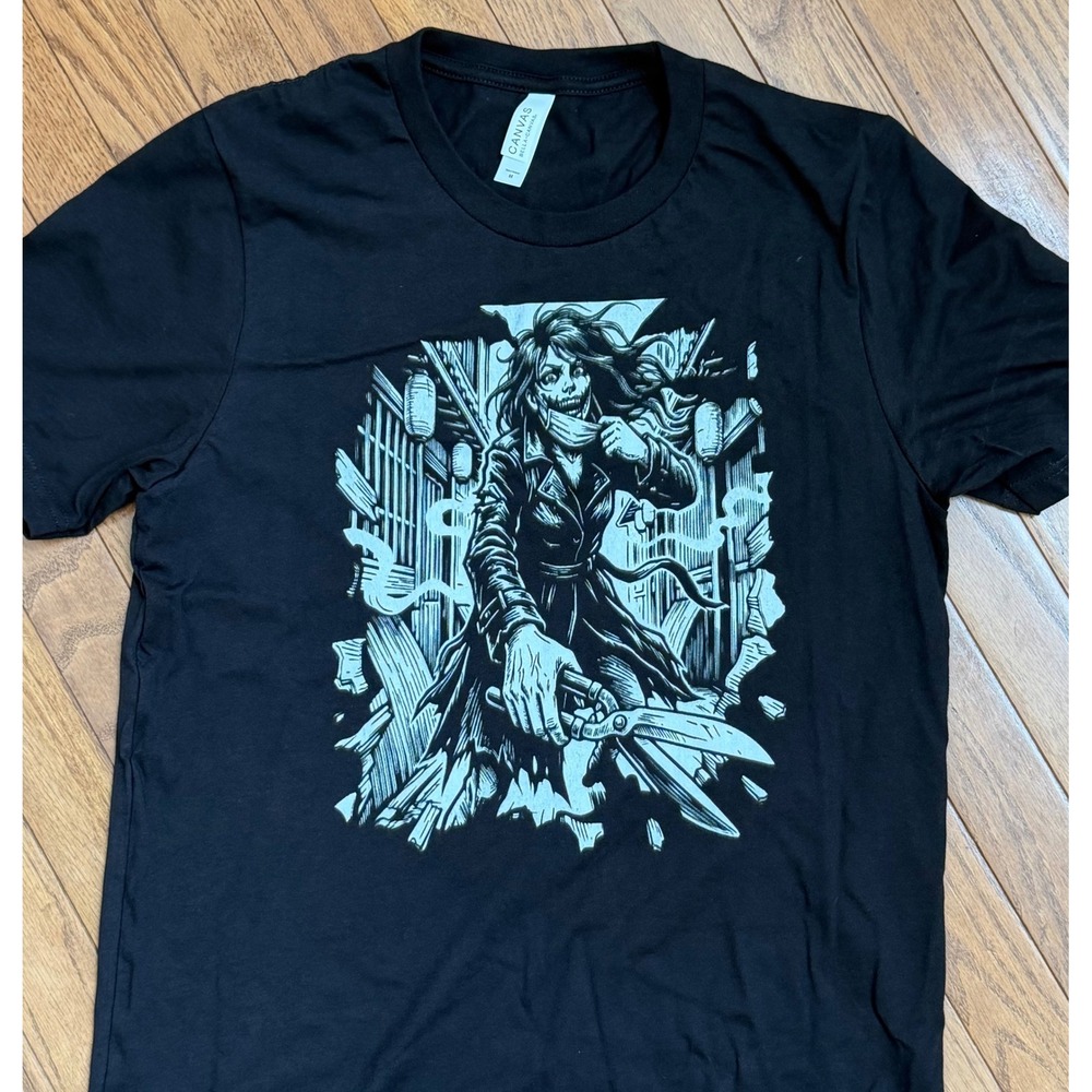 Kuchisake Onna Tee – Japanese Urban Legend Horror Streetwear